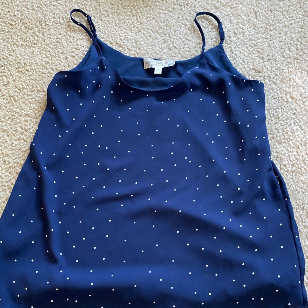 Polka dot tank top, S